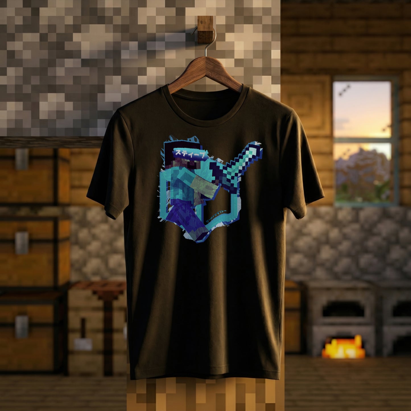 77a | Builder of Worlds (Steve) | T-Shirt