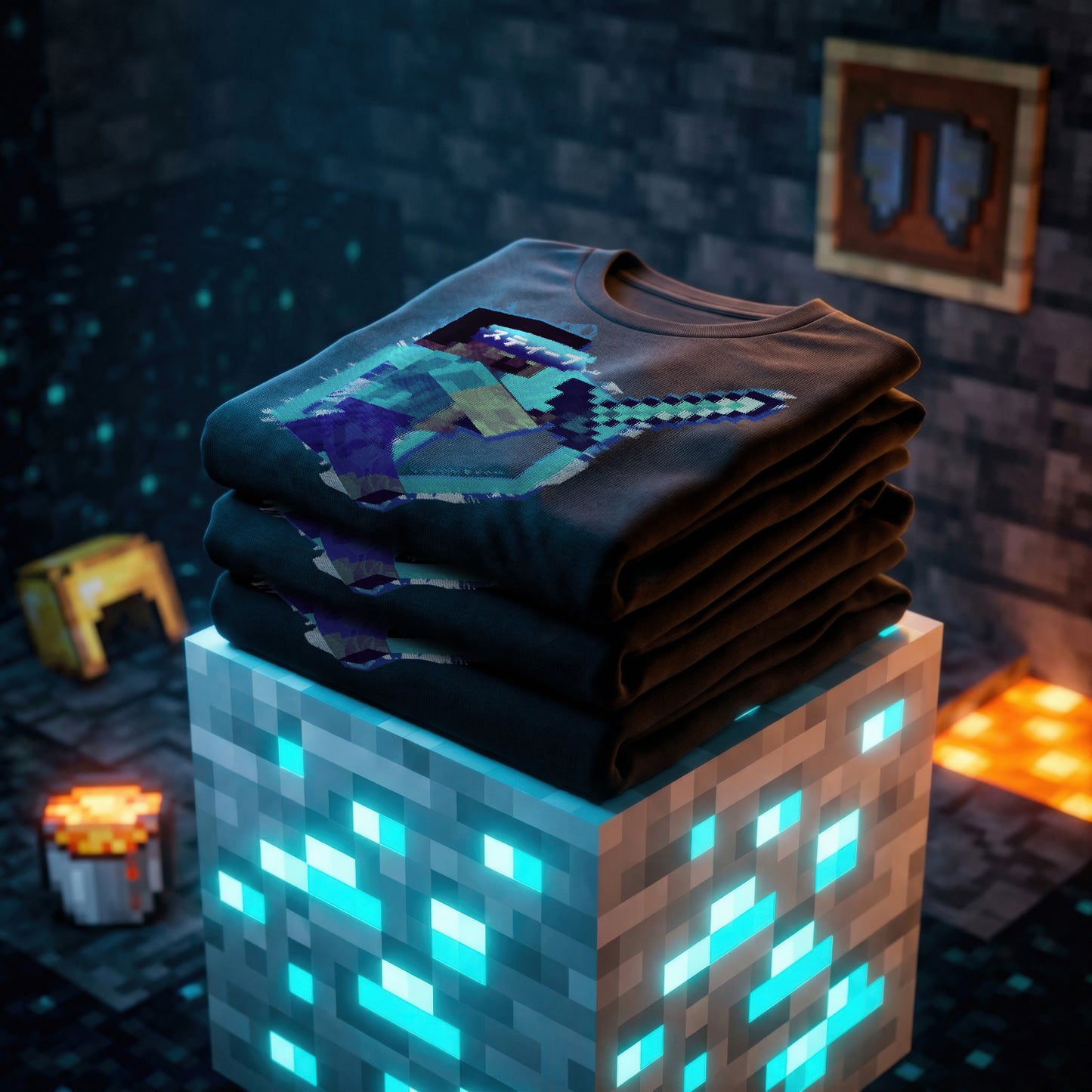 77a | Builder of Worlds (Steve) | T-Shirt